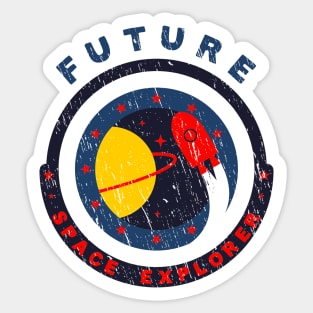 Future Space Explorer / Astronaut Patch Sticker